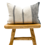 Lumbar White Indian Wool Pillow Cover - Krinto.com