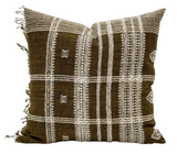 UMBER BROWN VINTAGE INDIAN WOOL PILLOW COVER - Krinto.com