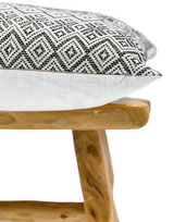 Off white and Black Woven Pillow Cover - Krinto.com