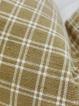 Agatha in warm tan pillow cover