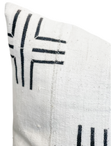 Cream White with Black Crosses Pillow Cover - Krinto.com