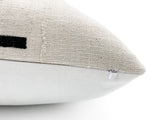 Mudcloth black lines on white Pillow Cover - Krinto.com