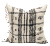Cream white Vintage Indian Wool Pillow Cover - Krinto.com