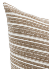 Cream and Brown Throw Pillow Cover - Krinto.com