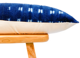 Extra Long Indigo Mudcloth Pillow Cover - Krinto.com