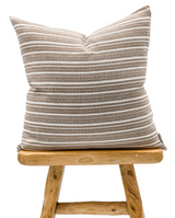 Cream and Brown Throw Pillow Cover - Krinto.com
