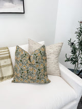 Niagara in Green Pillow Cover - Krinto.com
