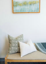 ALINA IN SAGE GREEN PILLOW COVER - Krinto.com