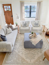 Breanna in Blue and Grey Pillow Cover - Krinto.com