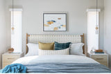 Cream White With Beige Textured Stripes Long Pillow Cover - Krinto.com
