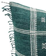 TEAL VINTAGE INDIAN WOOL PILLOW COVER - Krinto.com