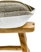 UMBER BROWN VINTAGE INDIAN WOOL PILLOW COVER - Krinto.com