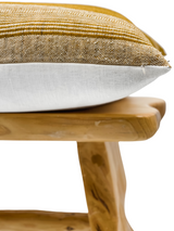 MUSTARD SAFFRON VINTAGE INDIAN WOOL PILLOW COVER - Krinto.com