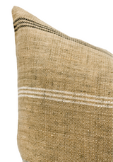 TAN BEIGE VINTAGE INDIAN WOOL PILLOW COVER - Krinto.com