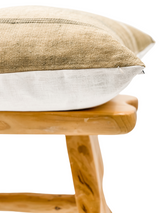 TAN BEIGE VINTAGE INDIAN WOOL PILLOW COVER - Krinto.com