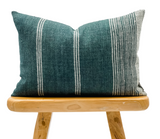 LUMBAR TEAL INDIAN WOOL PILLOW COVER - Krinto.com