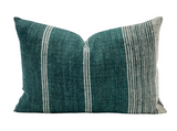 LUMBAR TEAL INDIAN WOOL PILLOW COVER - Krinto.com