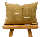 Mustard Yellow Lumbar mudcloth pillow cover - Krinto.com