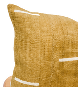 Mustard Yellow Lumbar mudcloth pillow cover - Krinto.com