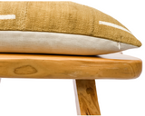 Mustard Yellow Lumbar mudcloth pillow cover - Krinto.com