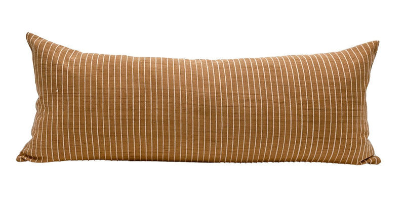 Madera In Tan/Rust Striped Pillow Cover - Krinto.com