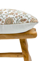 HARPER IN TERRACOTTA AND LIGHT GREEN PILLOW COVER - Krinto.com