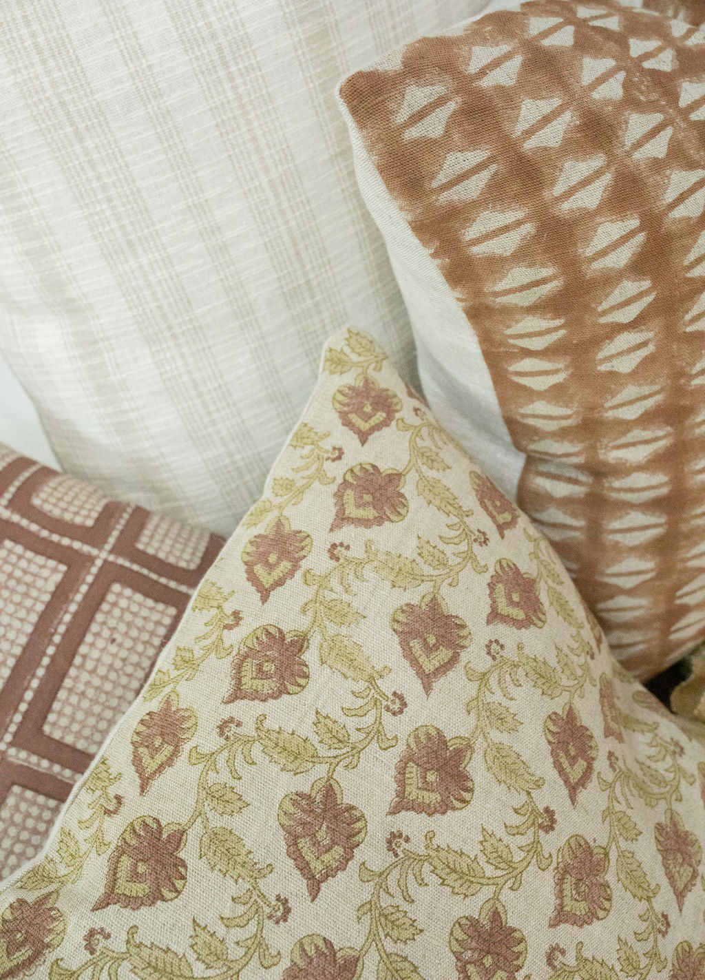 IRA IN TAN BEIGE PILLOW COVER | Krinto.com