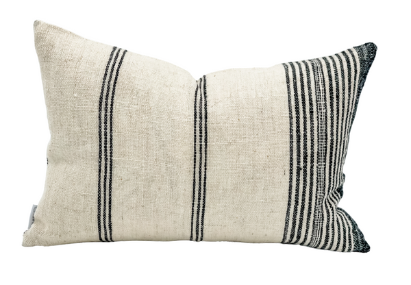 Lumbar White Indian Wool Pillow Cover - Krinto.com