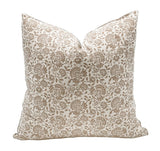 Raya in tan beige pillow cover - Krinto.com