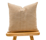 Agatha in warm tan pillow cover - Krinto.com