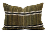 LUMBAR EARTHY BROWN WOOL PILLOW COVER - Krinto.com