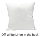 LUMBAR CREAM AND TAN INDIAN WOOL PILLOW COVER - Krinto.com