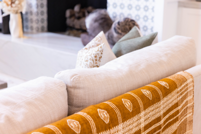 Mustard Rust Indian Wool Blanket