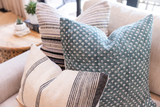 Ventura In Teal Pillow Cover - Krinto.com