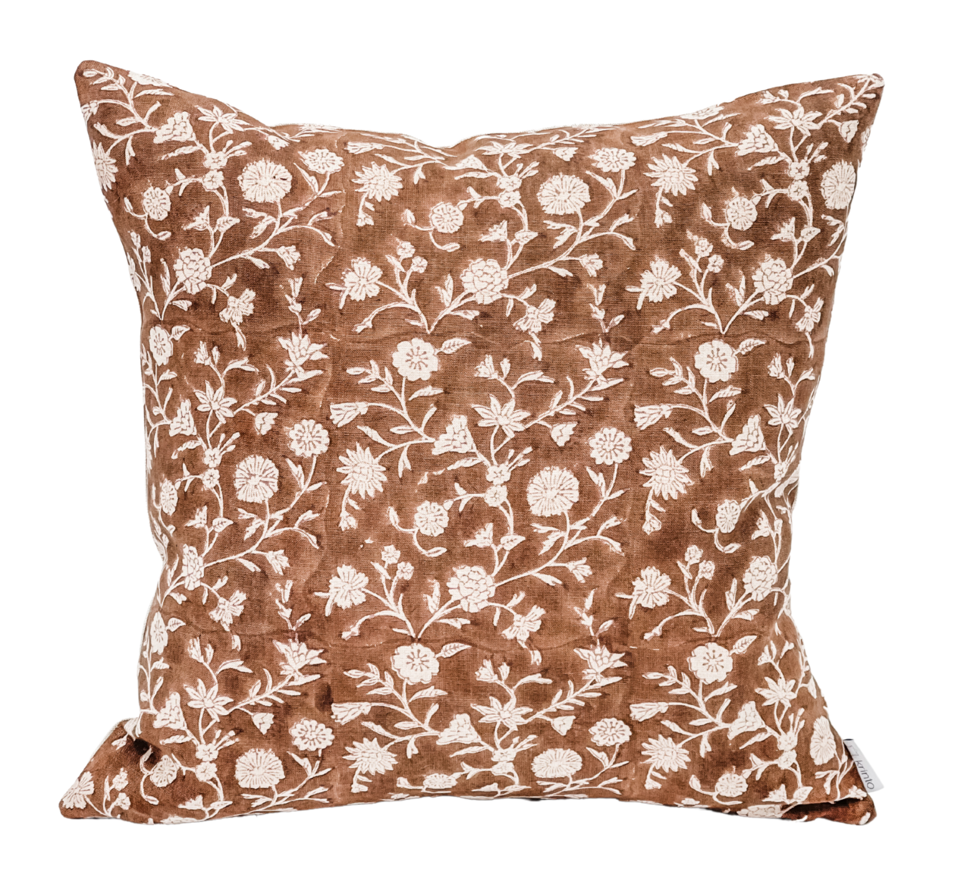 Harmony in Terra-cotta Brown Pillow Cover