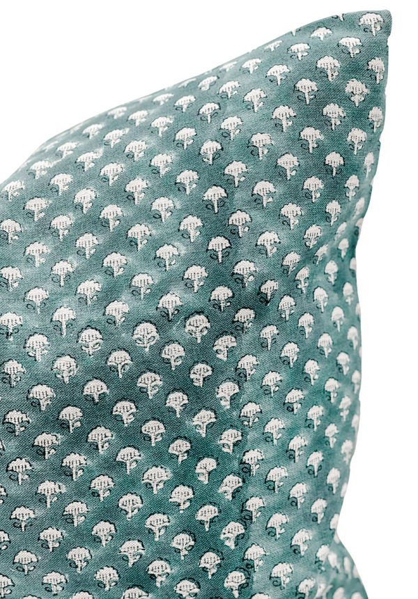 Ventura In Teal Pillow Cover - Krinto.com