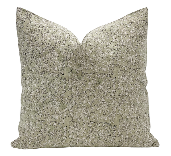 Sarasota in Sage Green Pillow Cover - Krinto.com