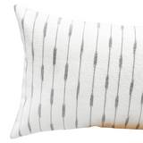 CATALINA IN CREAM WHITE AND BLACK EXTRA LONG PILLOW COVER - Krinto.com