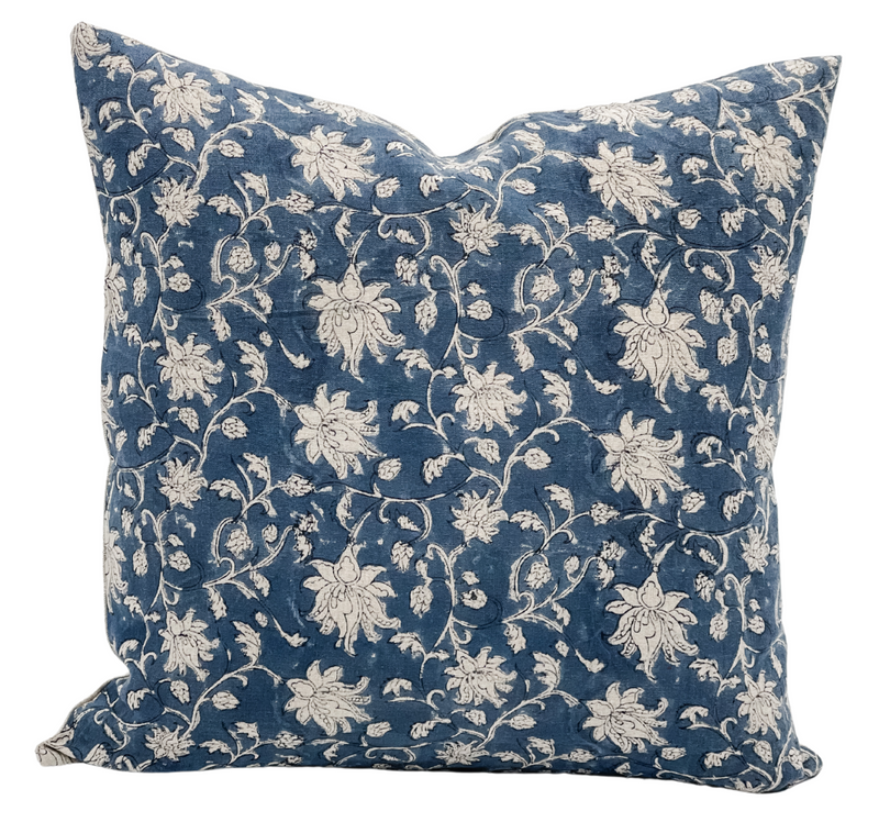 Indigo blue pillow clearance covers