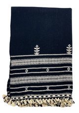 WOVEN HAND TOWEL IN NOIR - Krinto.com