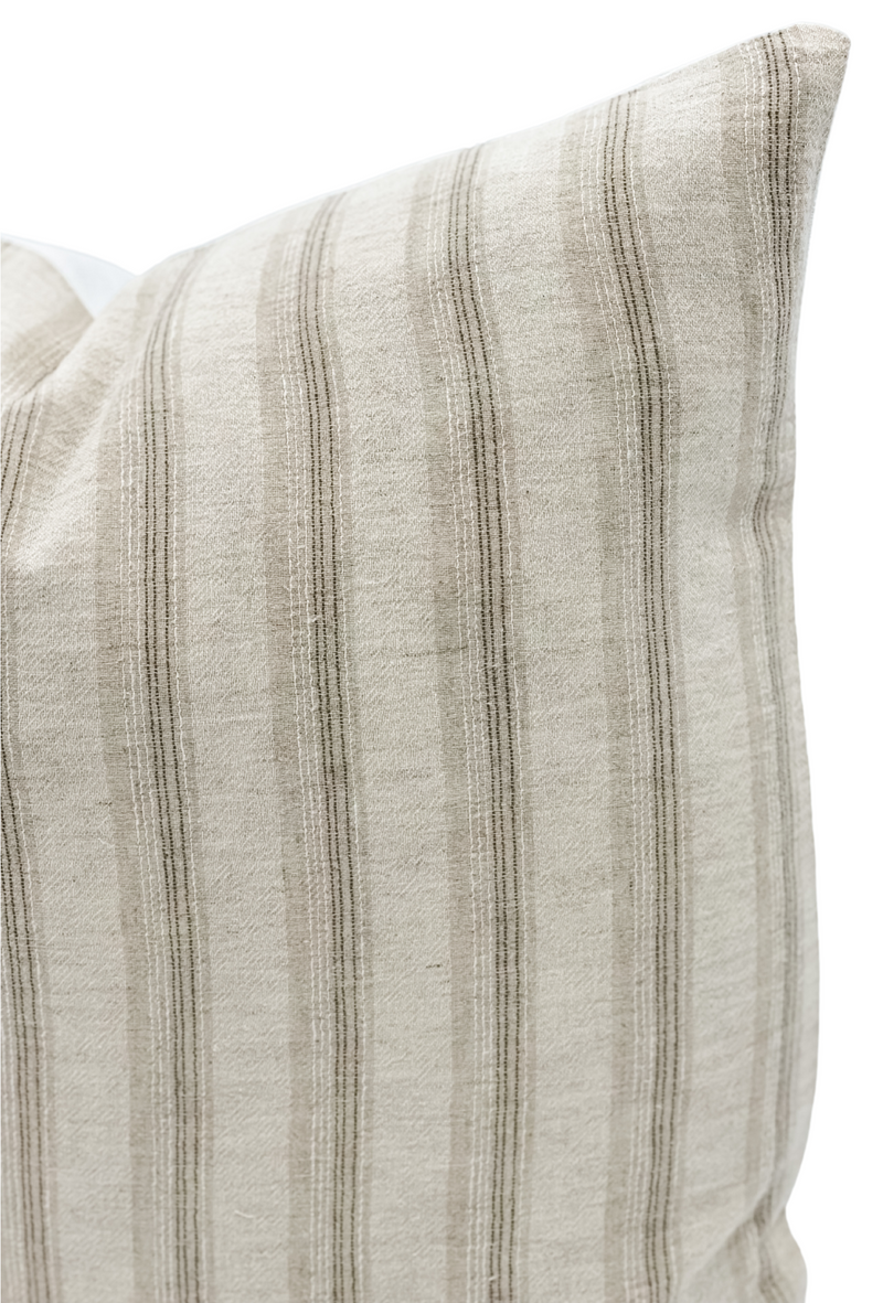 Zoe in Cream and Beige Pillow Cover - Krinto.com