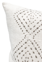 White Grey Mudcloth Pillow Cover - Krinto.com