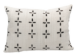 Black Crosses on Cream White pillow Cover - Krinto.com