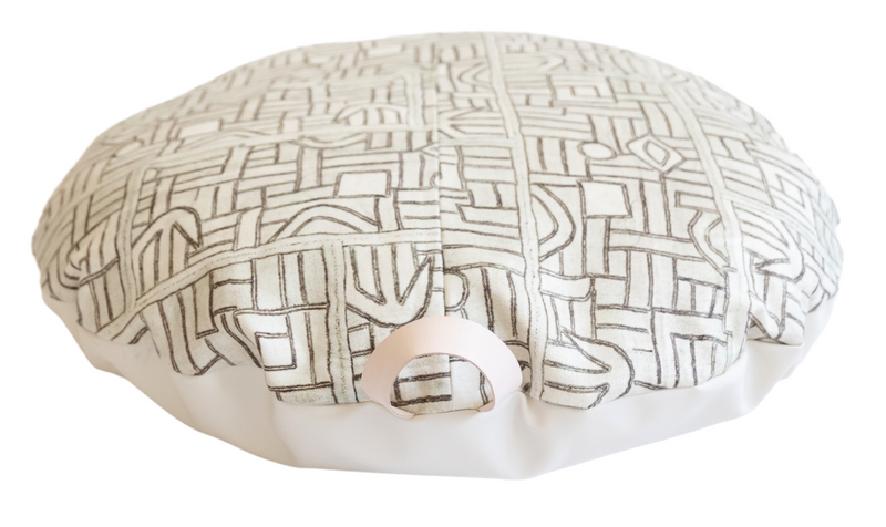 Designer beige floor pillow - Krinto.com