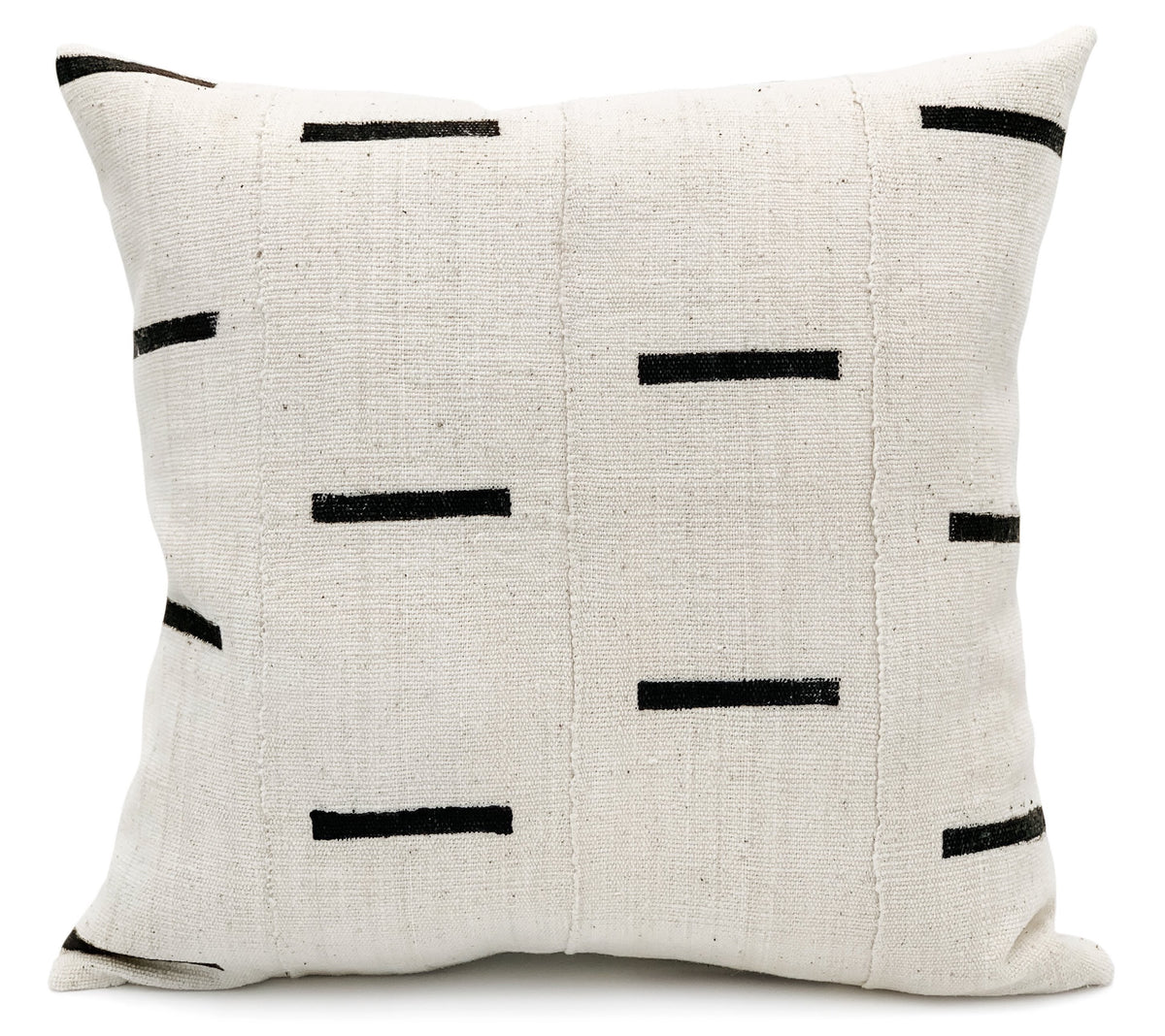 African Mud Cloth Pillow Cover, Authentic Mudcloth, Plain White, Multiple Sizes store Available, 'Jane'