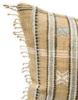 TAN BEIGE VINTAGE INDIAN WOOL PILLOW COVER - Krinto.com